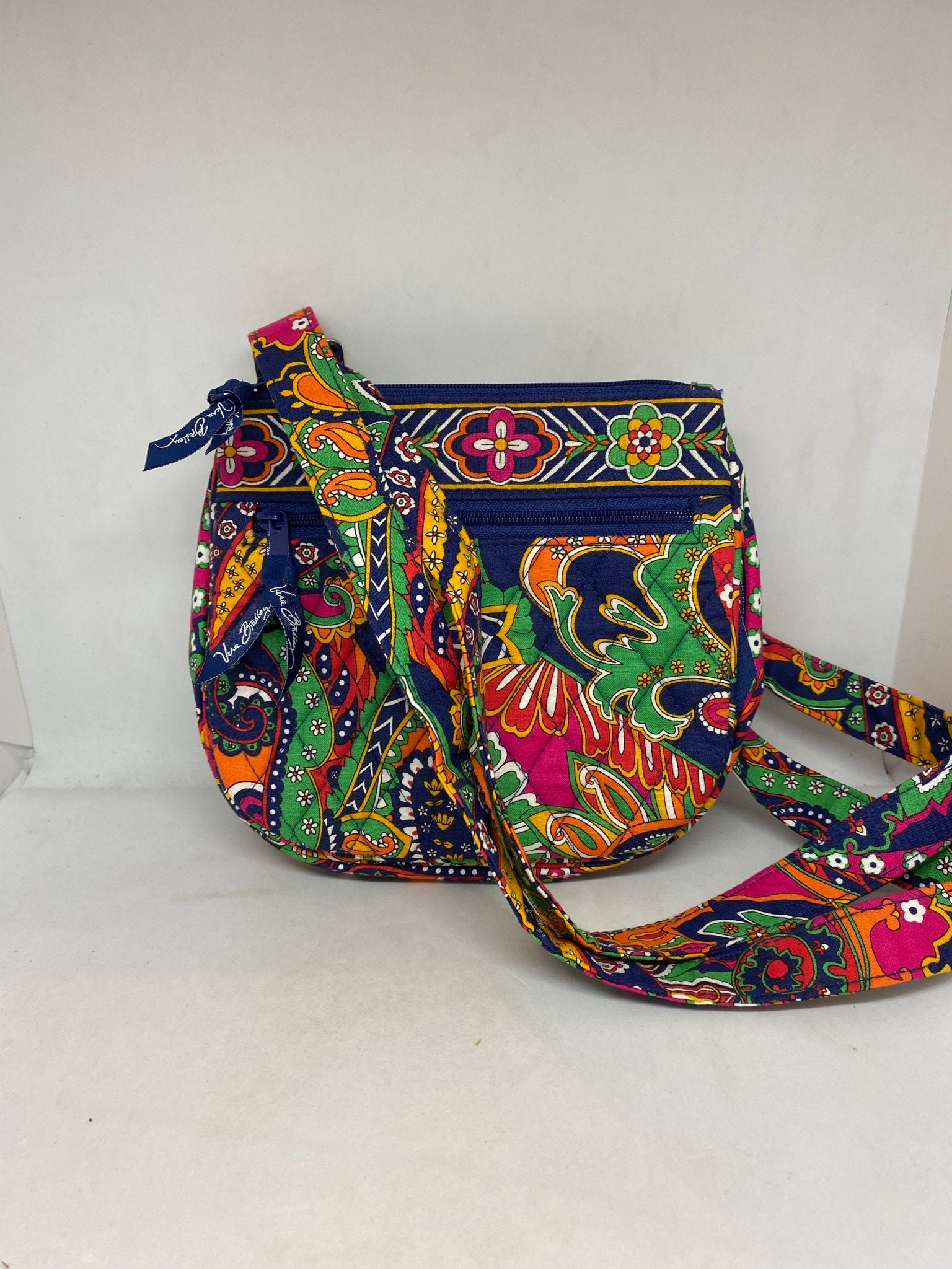 Vera Bradley Retired Pattern Crossbody Shoulder Bag With Lots of