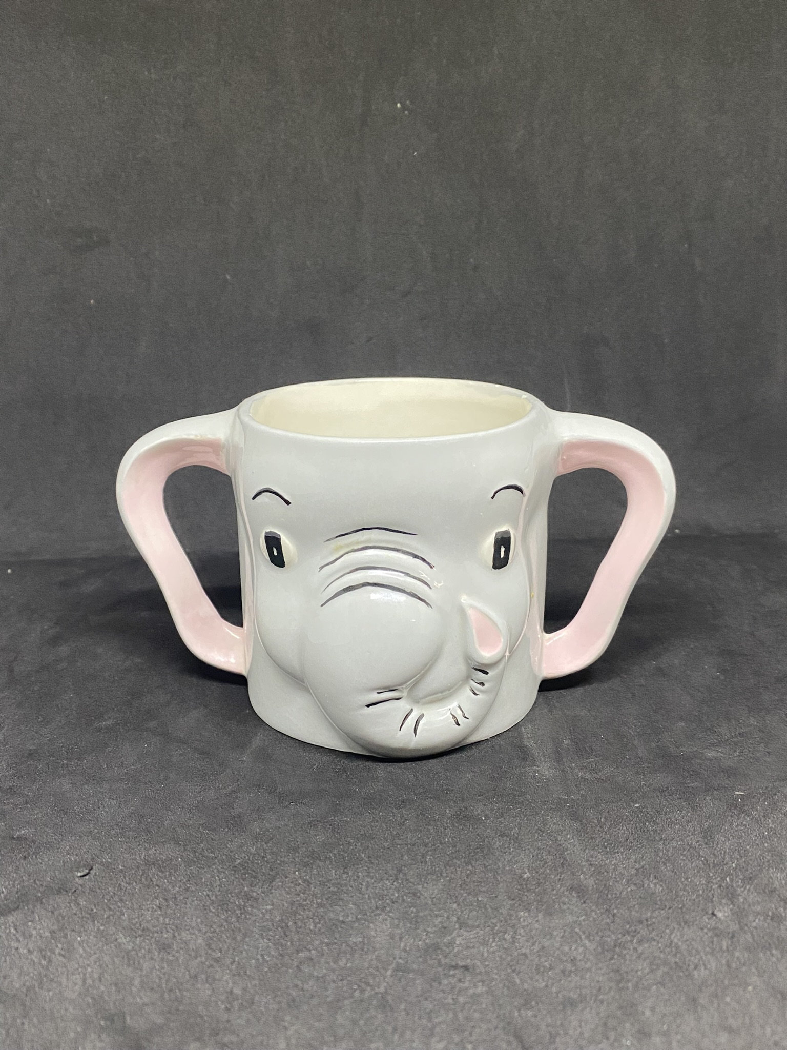 ART & ARTIFACT Elephant Mug Extra Large Coffee Mug, Trunk Sculpted Handle,  32 oz