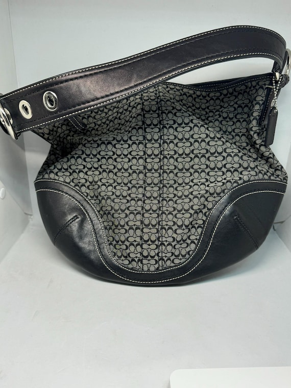 Vintage Coach Signature Ergo Logo Shoulder Bag, Bucket Bag