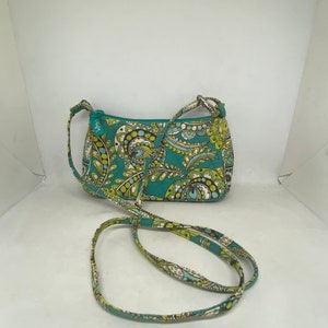 Vintage Vera Bradley Crossbody Bag: Retired Peacock Pattern
