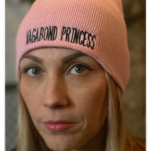 Rose « Vagabond Princess » 100% Coton Beanie / Skull Cap