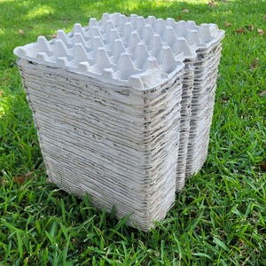 200 Paper-Pulp Egg Flats, Lightly Used, Biodegradable, Poultry Supplies