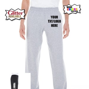 Custom Sweatpants Unisex Joggers Custom track pants - Personalized relax Your Own Text sport pants - size S-5XL