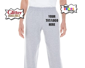 Custom Sweatpants Unisex Joggers Custom track pants - Personalized relax Your Own Text sport pants - size S-5XL