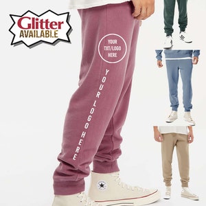 Custom Sweatpants Unisex fashion Joggers Custom track pants - Personalized relax Your Own Text sport pants - size XS-2XL