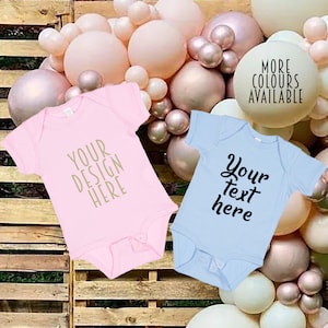 Personalized Baby Announcement Bodysuit - Custom Design Onesie® for Newborns, Pregnancy Reveals, Unique New Mom Gifts - Baby shower gift