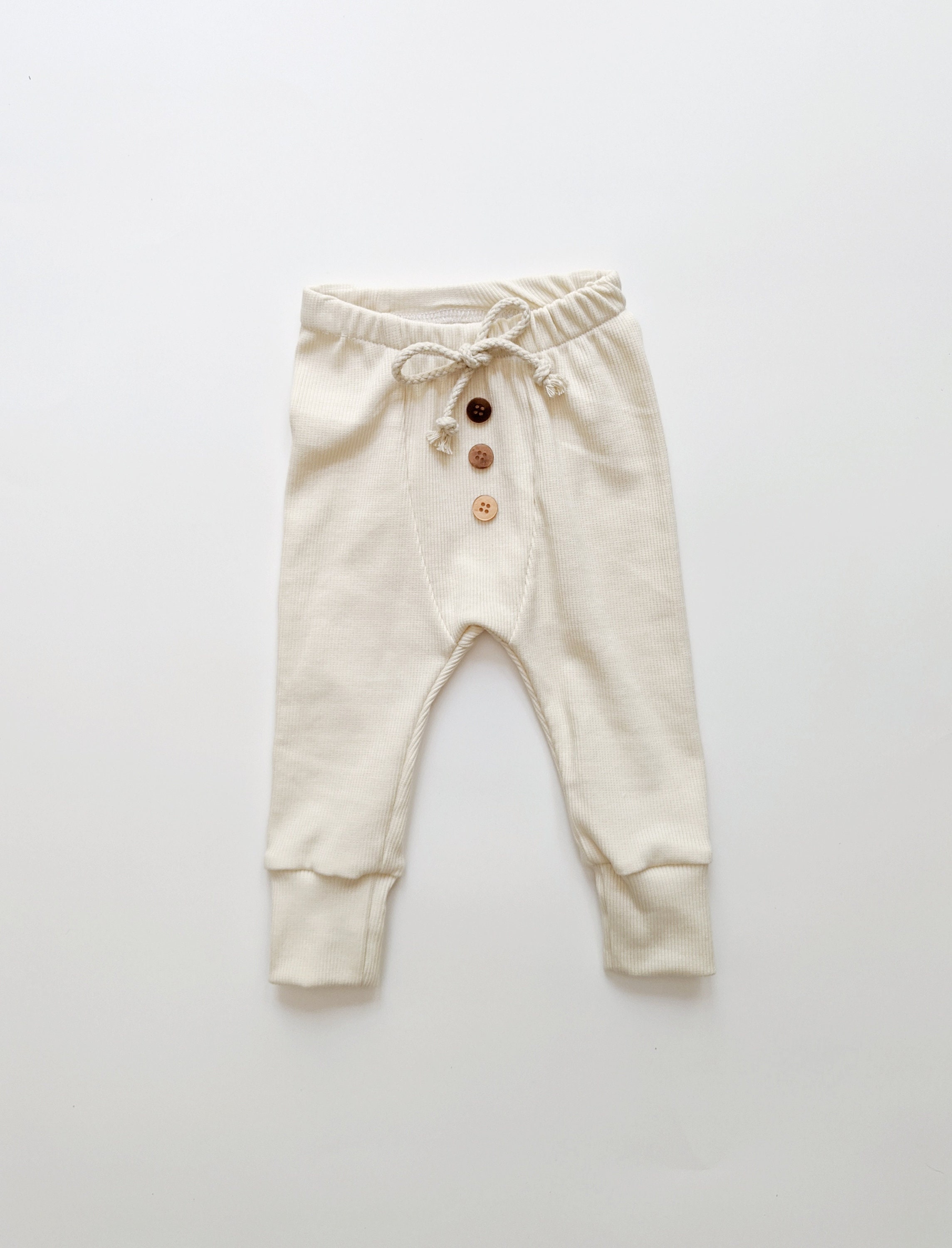 baby girl cream leggings