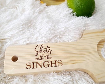 Personalized Beer Flight Board | Tequila Shots Board | Wine Tasting Paddle | Mother's Day | Father's Day | Valentine's Gift | Custom Wood