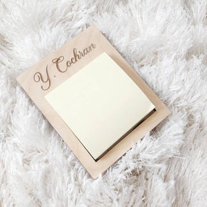 Sticky Note Holder | Personalized Post-it Notes Holder | Teacher Gift | Admin Appreciation Gifts | End of year Gift from Student