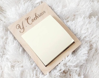 Sticky Note Holder | Personalized Post-it Notes Holder | Teacher Gift | Admin Appreciation Gifts | End of year Gift from Student