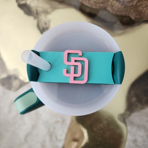 San Diego Padres Stanley Tumbler Name Tags| City Connect Padres Inspired Stanley Cup 3D toppers | Baseball Christmas | Baseball season