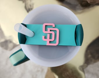 San Diego Padres Stanley Tumbler Name Tags| City Connect Padres Inspired Stanley Cup 3D toppers | Baseball Christmas | Baseball season