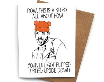 Funny Baby Shower Card: Fresh Prince Theme