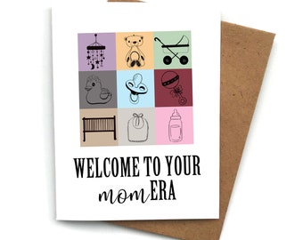 ERA Baby Shower Card, Funny Baby Shower Card, Baby Boy, Baby Girl, Baby Gift, Funny Pregnancy Card, Baby Shower Gift Idea, Pop Culture Card