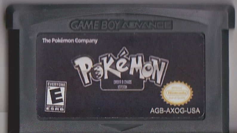 Gameboy Advance Game Boy GBA Pokemon Order /& Chaos Customized