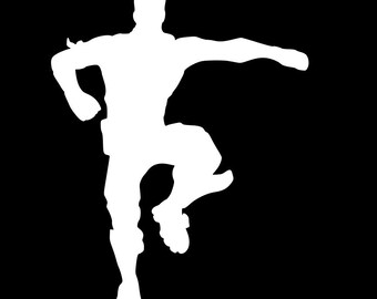 best mates dance emote white vinyl decal - fortnite tanz floss