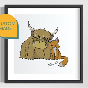 Custom Animal Artwork · Pet Portrait · Digital Illustration · Family Gift · Personalised