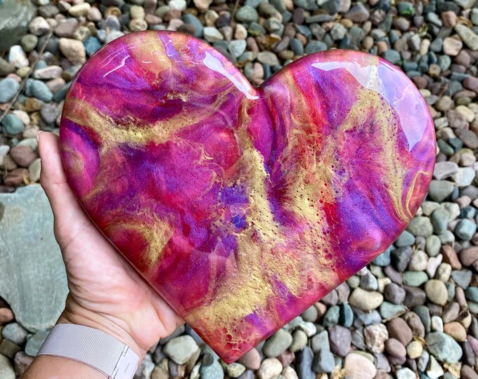Resin Heart Wall Hanging Heart Wall Art Home Decor Etsy