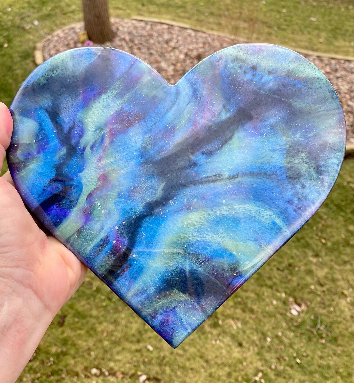 Resin Heart Wall Hanging Heart Wall Art Home Decor Etsy