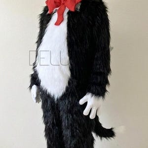 Cat in the Hat inspired Costume, Full Body Character Suit, Character Performer, Halloween Cosplay