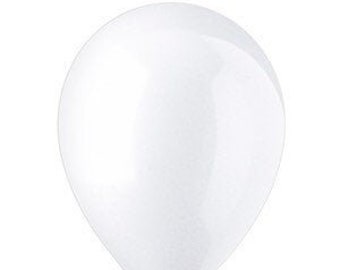 White Latex Balloons - 11"
