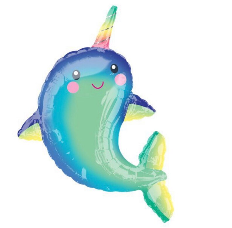 Narwhal Balloon 39 Mylar