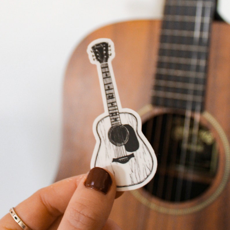 Guitar Sticker Etsy