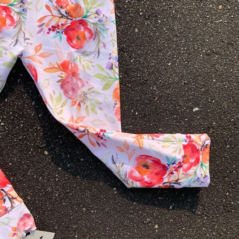 Fall floral joggers toddler leggings forest toddler leggings floral baby leggings kids leggings trendy baby leggings Baby leggings