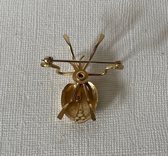 Vintage insect brooch, scarab brooch, beetle pin,… - image 7