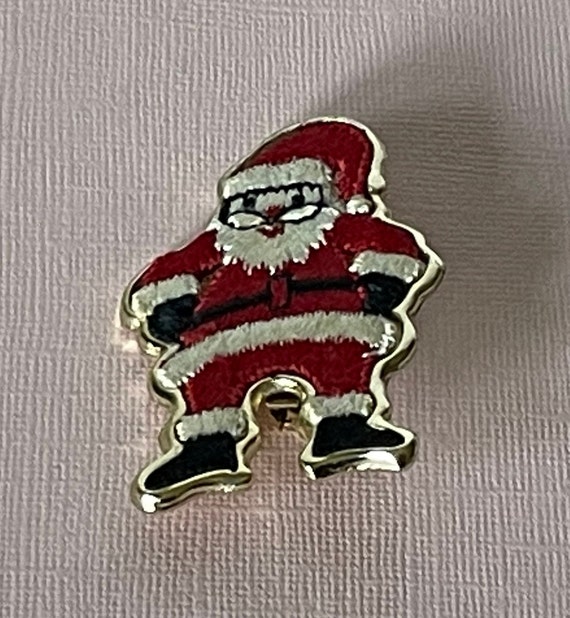 Vintage Santa Clause brooch, Santa Clause jewelry… - image 8