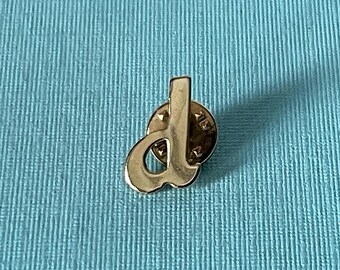 Vintage letter D tie tack, letter d lapel pin, letter d jewelry, letter p tie tack, initial d tie tack, monogram d tie tack, letter d pin