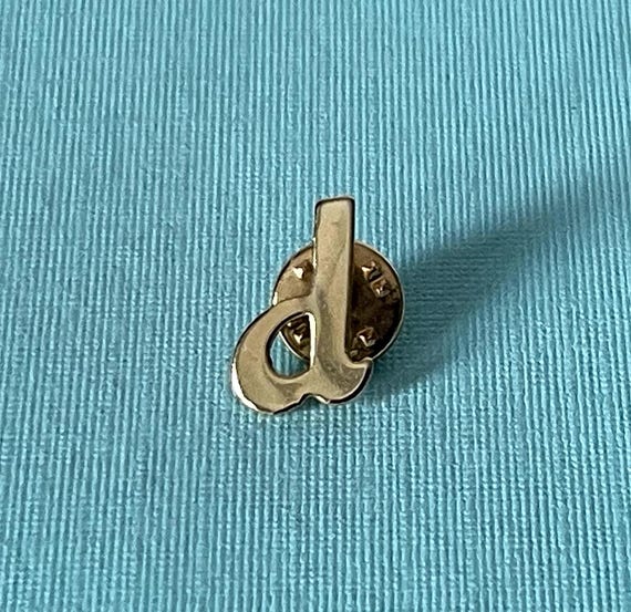 Vintage letter D tie tack, letter d lapel pin, letter d jewelry, letter p tie tack, initial d tie tack, monogram d tie tack, letter d pin