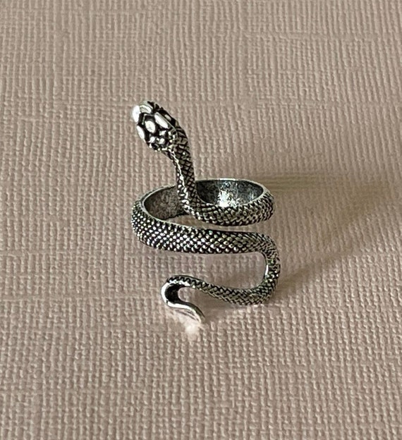 Snake ring, silver snake ring, statement ring, sn… - image 7