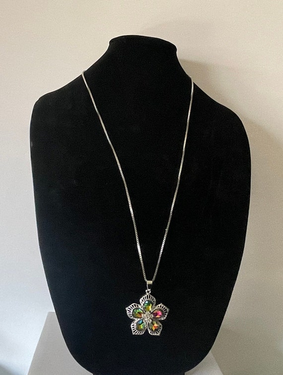 Watermelon heliotrope necklace, flower necklace, … - image 5