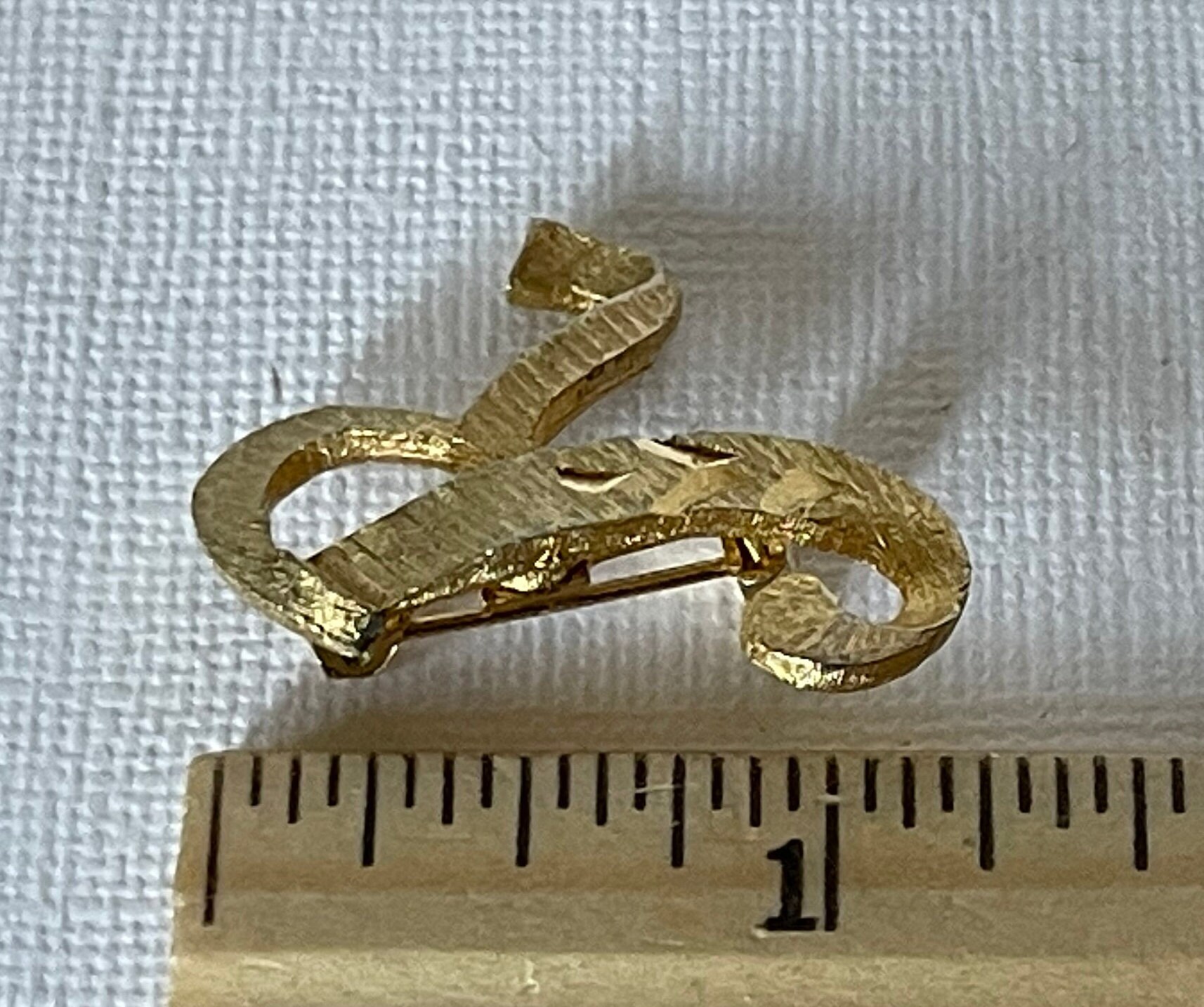 Vintage Letter R Brooch, Signed Mamselle Letter R Pin, Gold Letter R ...