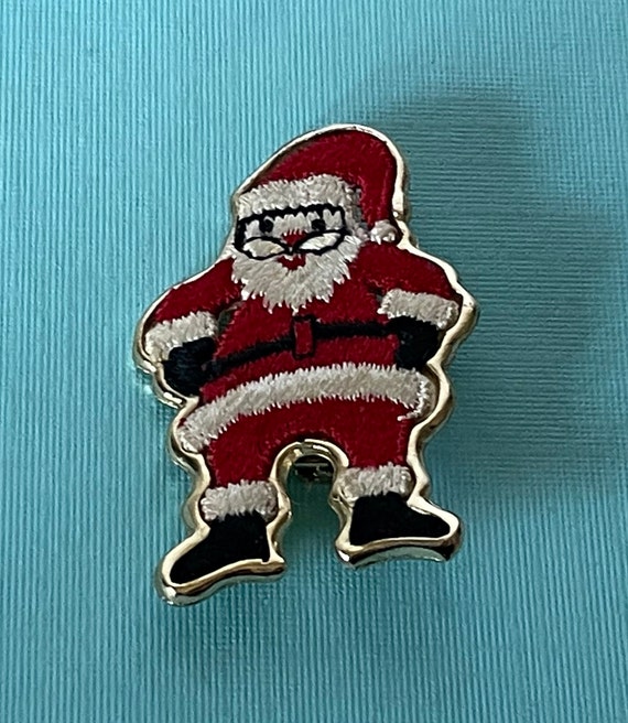 Vintage Santa Clause brooch, Santa Clause jewelry… - image 1