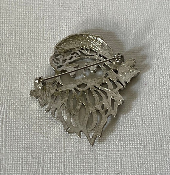 Vintage Santa Clause brooch, ,Santa pin, Christma… - image 5