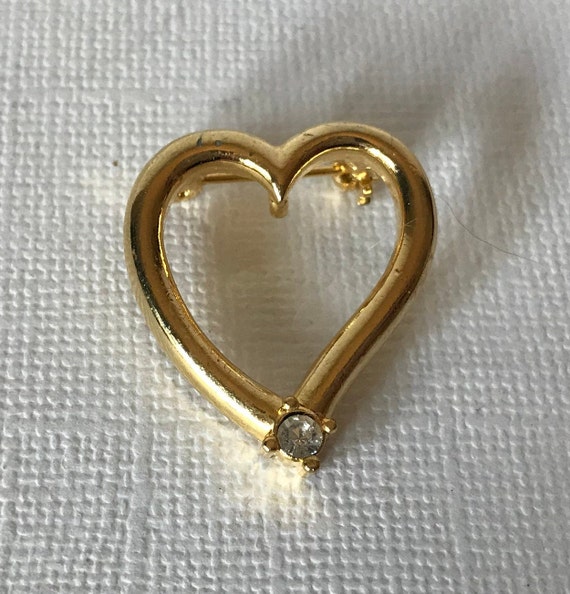 cabochon heart pin rhinestone heart pin wedding heart jewelry blue heart pin Vintage heart brooch marcasite heart brooch Valentine/'s