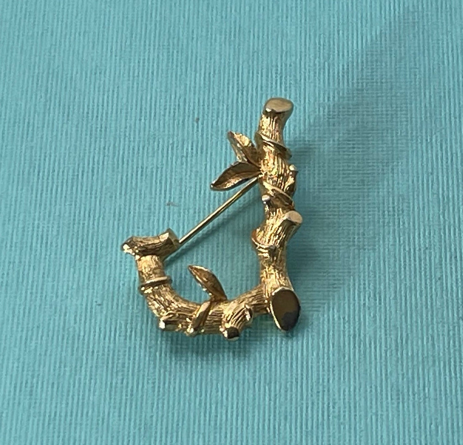 Vintage letter J brooch, Signed Sarah letter J pin, gold letter J brooch, letter J jewelry, Sarah Coventry letter J brooch, monogram J pin