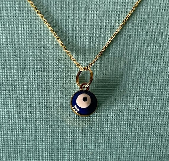 Evil Eye Gold Pendant Necklace – Dandelion Jewelry