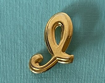 Vintage Letter I brooch, Letter I jewelry, monogram I brooch, initial jewelry, letter I pin, gold letter I brooch, letter jewelry, Letter I