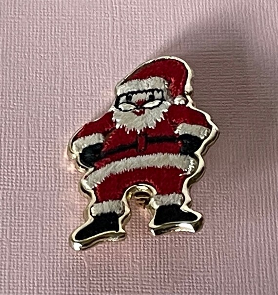 Vintage Santa Clause brooch, Santa Clause jewelry… - image 2