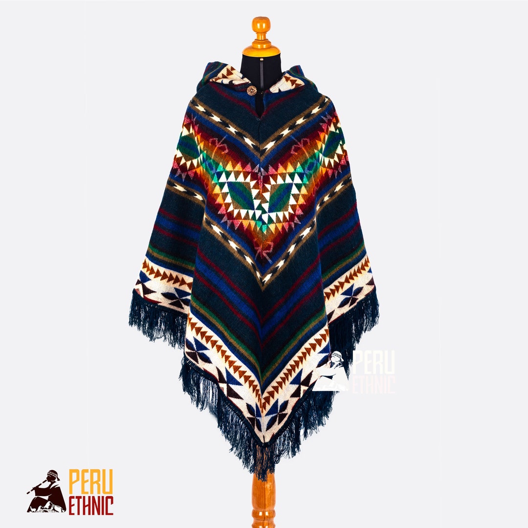 Manteau poncho en alpaga, poncho chaud pour femme, poncho en laine