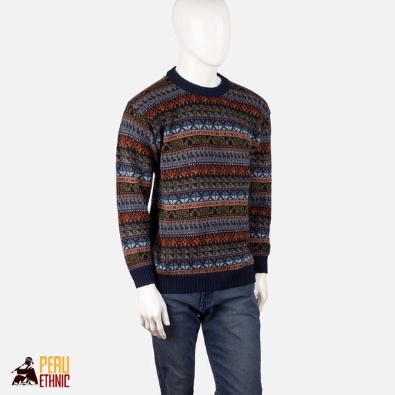 Men s Long Sleeve O neck Baby Alpaca Slim Fit Pullover Sweater Men s Solid Sweaters Winter Men s Clothing Adult Winter Clothes Etsy UK