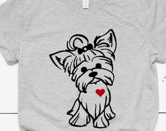 Yorkie Mom shirt, Yorkshire shirt, Yorkshire Mom shirt, Yorkie Dog Lover shirt, Yorkshire terrier shirt, Dog lover shirt, Dog Mom, 1VDG136