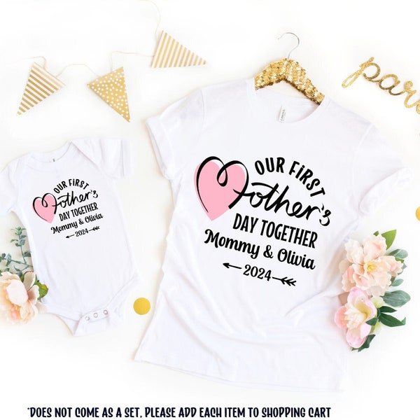 Our First Mother's Day Mommy and me matching shirts © Mommy and me outfits, Mothers Day gift idea, Personalized mom daughter son shirts