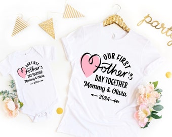 Our First Mother's Day Mommy and me matching shirts © Mommy and me outfits, Mothers Day gift idea, Personalized mom daughter son shirts