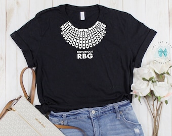 RBG Dissent Collar T-Shirt, Women's RBG Collar Shirt, Ruth Bader Ginsburg, Women's RBG Gift, rip rbg, feminist shirt, feminist gift 1VAL250