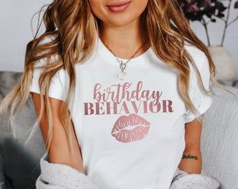 Birthday Shirt For Women, Women Birthday Tee, Birthday Behavior Shirt, Birthday Diva Shirt, Birthday Girl Shirt, Birthday Bling t shirt