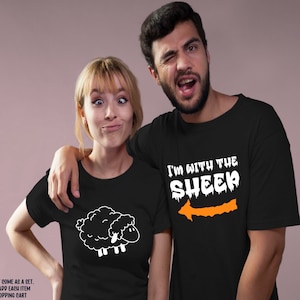 Couples Halloween Matching shirts, Funny Halloween Couple Costumes, Halloween Party shirts, Couples Halloween gift box idea